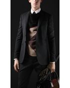 Burberry Prorsum Skinny Fit Herringbone Wool Jacket - Lyst