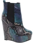 Asos Asos Attend Chelsea Wedge Ankle Boots - Lyst