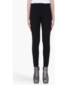 Rick Owens Black Ribbed Knee Leggings - Lyst