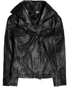 Acne Studios Scuba Star Leather Jacket - Lyst