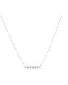 Peggy Li Swarovski Slice Necklace Gf - Lyst