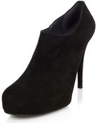 Stuart Weitzman For Scoop Exclusive Suede Platform Ankle Booties - Lyst