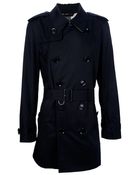 Burberry Brit Double Breasted Trench Coat - Lyst
