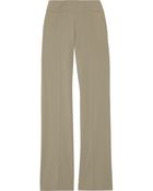Donna Karan New York Stretch wool Twill Wide leg Pants - Lyst