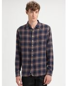 Rag & Bone Plaid Shirt - Lyst