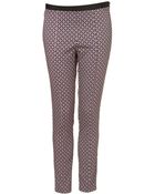 Topshop Tile Print Skinny Trousers - Lyst