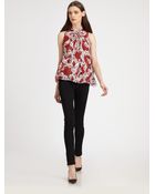 Diane von Furstenberg Depti Silk Chiffon Top - Lyst