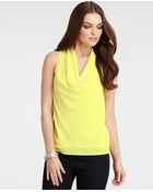 Ann Taylor Cowl Neck Halter Top - Lyst