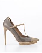 Ann Taylor Bianca Tstrap Patent Leather Platform Pumps - Lyst