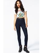 Nasty Gal The Kink Highrise Jean After Dark - Lyst