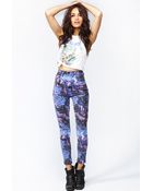 Nasty Gal The Kink Highrise Jean Tropicana - Lyst