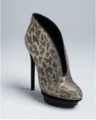B Brian Atwood Glitter Platform Evening Booties Fortosa - Lyst