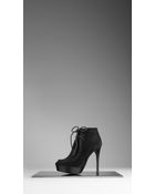 Burberry Shearling Lined Platform Ankle Boots - Lyst