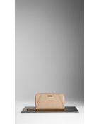Burberry Bridle Leather Ziparound Wallet - Lyst