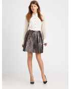Elizabeth And James Charlie Silk Tux Shirt - Lyst