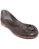 Frye Carson Harness Flats - Lyst