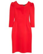 Lanvin Puff Sleeve Dress - Lyst