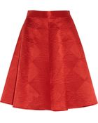 Temperley London Nyla Quilted Silk Satin Skirt - Lyst