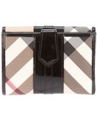 Burberry Checked Purse - Lyst
