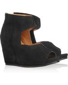 minimarket Cut Suede Wedge Sandals - Lyst