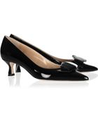 Oscar de la Renta Bowie Patentleather Pumps - Lyst