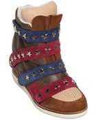 Jeffrey Campbell 90mm Suede Stars Sneakers - Lyst