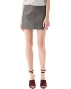 Alexander Wang Croc Leather Miniskirt - Lyst