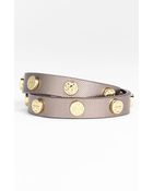 Tory Burch Logo Double Wrap Bracelet - Lyst