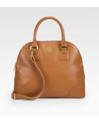 Tory Burch Robinson Small Dome Satchel - Lyst