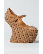 Jeffrey Campbell The Prickly Shoe in Nude Suede - Lyst