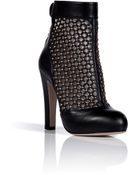 Valentino Black Studded Ankle Boots - Lyst