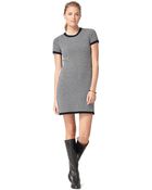 Brooks Brothers Merino Wool Herringbone Sweater Dress - Lyst