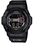 G-Shock Digital Tidegraph Black Resin Strap Watch - Lyst