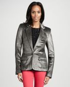 Alice + Olivia Elyse Velvet Blazer - Lyst