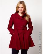 Asos Fit and Flare Coat - Lyst