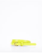 Ann Taylor Patent Leather Skinny Belt - Lyst