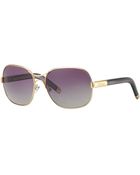 Chloé Square Aviator Sunglasses Gray - Lyst