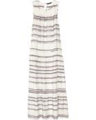 Theory Izella Striped Silkchiffon Maxi Dress - Lyst