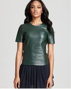 Sachin & Babi Leather Top Barcelona Short Sleeve - Lyst