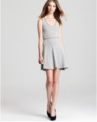 Sachin & Babi Leather Trim Dress Aya Sleeveless - Lyst