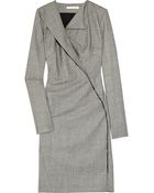Antonio Berardi Asymmetric Stretch Wool Dress - Lyst