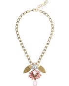 J.Crew Lulu Frost For Jcrew Crystal Petal Necklace - Lyst