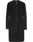 McQ by Alexander McQueen Cottonpique Tuxedo Shirt Dress - Lyst