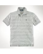 Polo Ralph Lauren Mercerized Lisle Striped Polo - Lyst