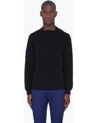Alexander Wang Black Technical Ottoman Sweater - Lyst