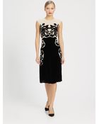 Bottega Veneta Velvet Embroidery Dress - Lyst