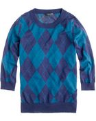 J.Crew Tippi Sweater in Argyle - Lyst