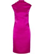 Lanvin Washed Duchess Silk Satin Dress - Lyst