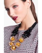 Marni Beaded Ribbon Necklace - Lyst