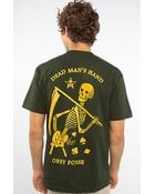 Obey The Dead Mans Hand Basic Tee in Hunter Green - Lyst